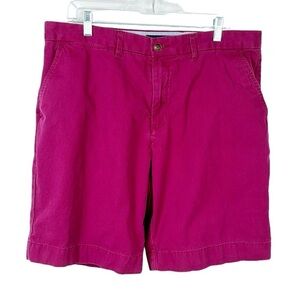 Tommy Hilfiger Men's Classic Fit Shorts Size 36 Fuchsia Pink Cotton‎ Inseam 9.5"